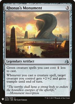 Rhonas's Monument card from The List Reprints