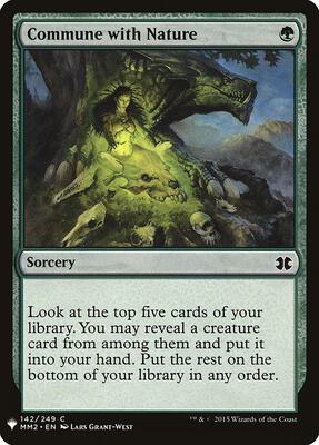 Commune with Nature card from The List Reprints