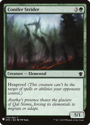 Conifer Strider card from The List Reprints