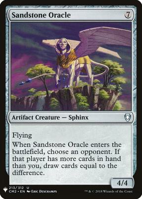 Sandstone Oracle (CM2) card from The List Reprints