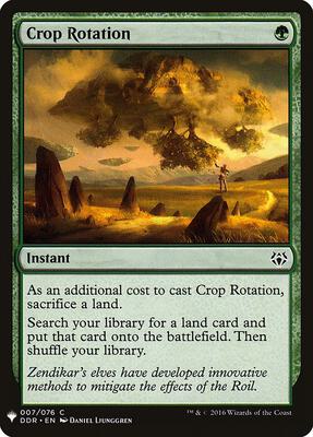 Crop Rotation card from The List Reprints