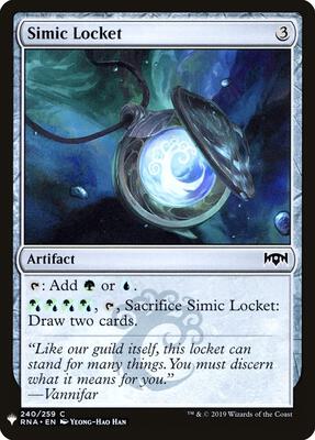 Simic Locket card from The List Reprints
