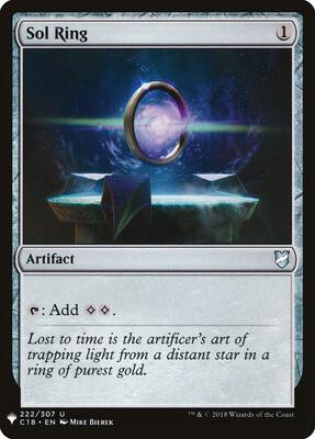 Sol Ring (C18) card from The List Reprints