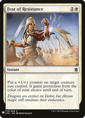Feat of Resistance card from The List Reprints