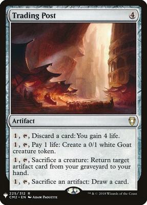 Trading Post card from The List Reprints