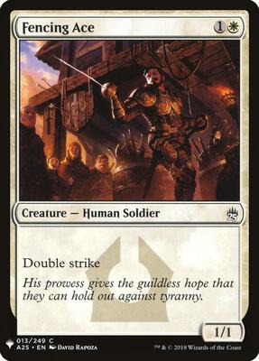 Fencing Ace card from The List Reprints