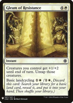 Gleam of Resistance card from The List Reprints