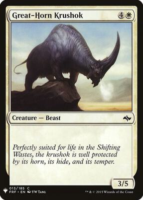 Great-Horn Krushok card from The List Reprints