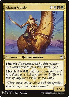 Abzan Guide card from The List Reprints