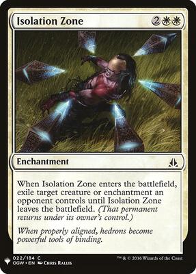 Isolation Zone card from The List Reprints
