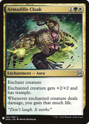 Armadillo Cloak card from The List Reprints