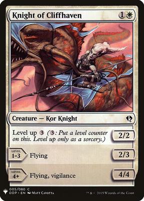 Knight of Cliffhaven card from The List Reprints