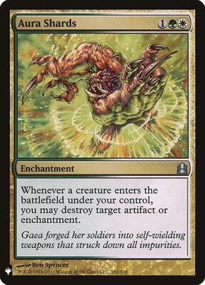 Aura Shards (CMD) card from The List Reprints