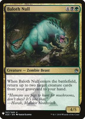 Baloth Null card from The List Reprints