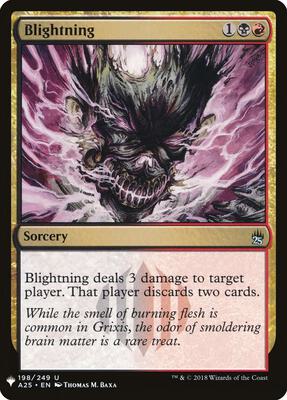 Blightning card from The List Reprints