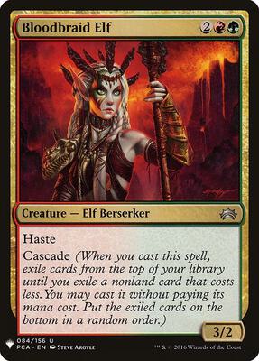 Bloodbraid Elf card from The List Reprints