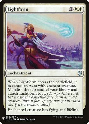 Lightform card from The List Reprints