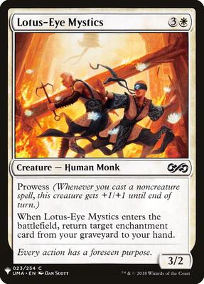 Lotus-Eye Mystics card from The List Reprints