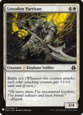 Loxodon Partisan card from The List Reprints
