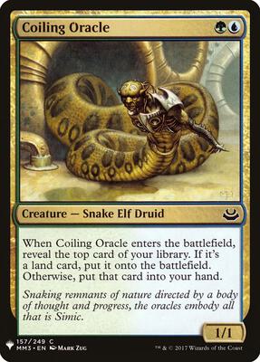 Coiling Oracle card from The List Reprints
