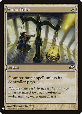 Mana Tithe card from The List Reprints