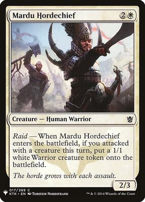 Mardu Hordechief card from The List Reprints
