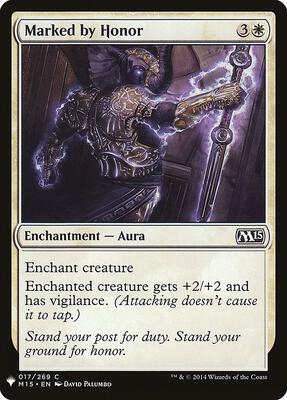 Marked by Honor card from The List Reprints