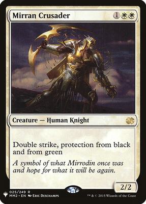 Mirran Crusader card from The List Reprints