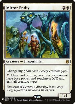 Mirror Entity (CMA) card from The List Reprints