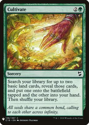 Cultivate (C18) card from The List Reprints