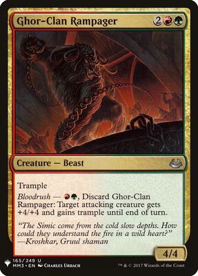 Ghor-Clan Rampager card from The List Reprints
