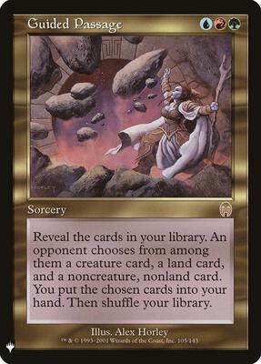 Guided Passage card from The List Reprints