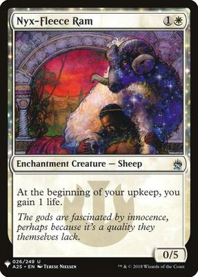 Nyx-Fleece Ram card from The List Reprints