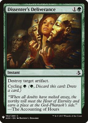 Dissenter's Deliverance card from The List Reprints