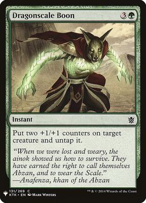 Dragonscale Boon card from The List Reprints