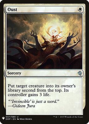 Oust card from The List Reprints