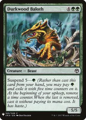 Durkwood Baloth card from The List Reprints