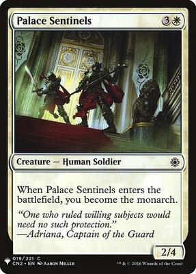 Palace Sentinels card from The List Reprints