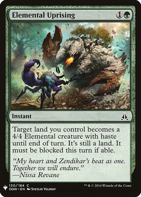 Elemental Uprising card from The List Reprints