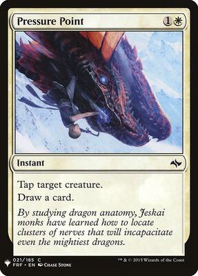 Pressure Point card from The List Reprints