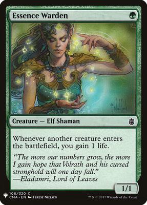 Essence Warden card from The List Reprints