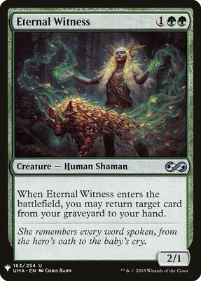 Eternal Witness (UMA) card from The List Reprints