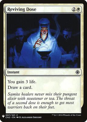Reviving Dose card from The List Reprints