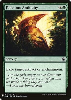 Fade into Antiquity card from The List Reprints