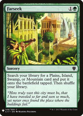 Farseek (C17) card from The List Reprints