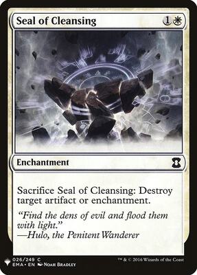 Seal of Cleansing card from The List Reprints