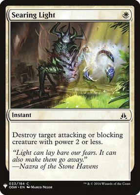 Searing Light card from The List Reprints
