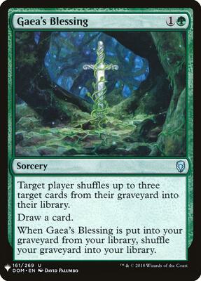 Gaea's Blessing card from The List Reprints