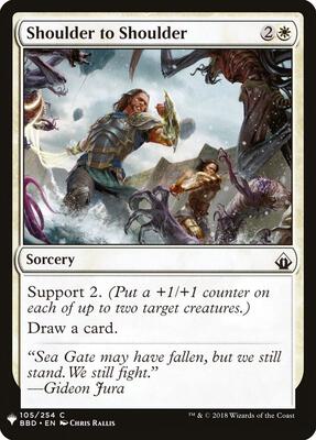 Shoulder to Shoulder card from The List Reprints