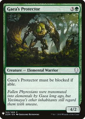 Gaea's Protector card from The List Reprints